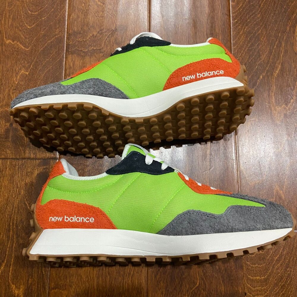 New Balance 327 NIB Fluorescent Green 2020 MS327SFA Sneakers Men's Size 10.5 - Picture 2 of 9